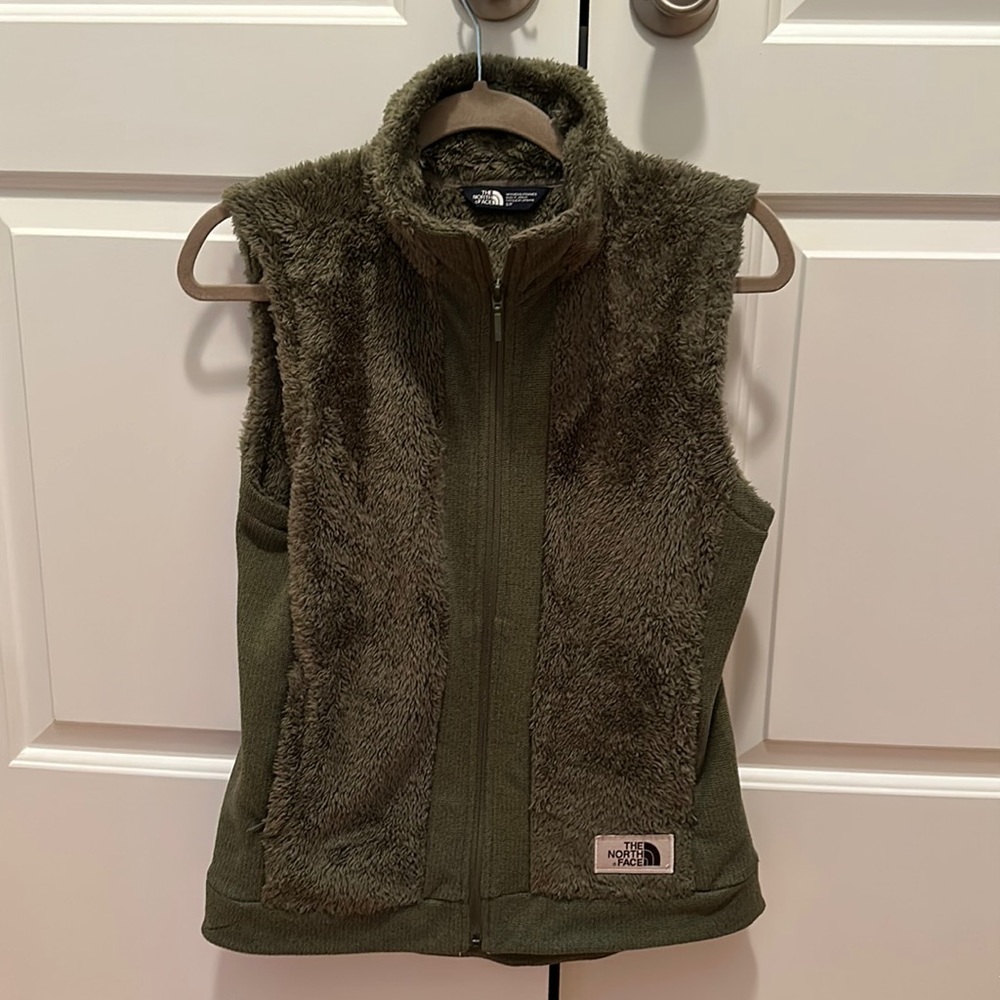 The North Face Olive Fleece Vest